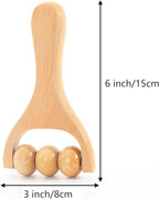 Relax Massage Ball Roller,Multi Functional Handheld Wooden Total Body Massager, Wooden Roller Massager Tool,1 Pieces.