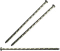 22 Pcs 8-Inch Landscape Stakes, Spiral Metal Galvanized Landscape Spikes, Garden Nails for Artificial Turf, Paver Edging, Weed Barrier, Carpentry and More