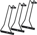 8.8-Inch Wine Glass Rack - Under Cabinet Stemware Wine Glass Holder Glasses Storage Hanger Metal Organizer for Bar Kitchen Black (1 Rows, 3 Pack)