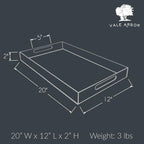 White Acrylic Serving Tray for Vanity, Bathroom, Ottoman, Organizer and Décor with Handles (Rectangle, Large)