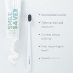 Smile Saver Nano-Hydroxyapatite (Nano-HAP) & Vitamin D Fluoride-Free Toothpaste with Xylitol; Helps Deposit Minerals to Tooth Surface