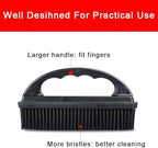 Rubber Pet Hair Removal Brush Lint & Hair Removal Cat Dog Hair Remover Brush Pet Hair Removal Tool Silicone Lint and Debris Remover for Cleaning,Grooming,Lint and Fur Removal,Home (Red&Black)