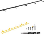 69'' Heavy-Duty Floating Shelf Bracket, Hidden Shelf Bracket for Fireplace and Shelves, if Installed on Studs, max-Load of 210 pounds, Hidden Bracket 69 inches, (with Premium Build kit)