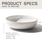 Made In Cookware - Serving Bowl - White - Porcelain England