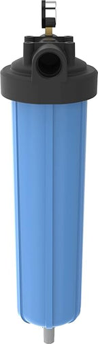 Pentair Pentek 150337 PBH Big Blue Bag Filter Housing, 1 1/2" NPT #20 Bag Vessel Assembly with Gauge, Wrench and Drain Valve, 20-Inch, Black/Blue