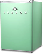 IBCR25MNT Compact, Energy Star Certified Small, Single Door Mini Fridge with Freezer Refrigerator, Large (2.5 cu ft), Mint Green