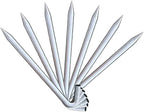 Moose Supply Steel Tent Stakes Heavy Duty Ground Stake, Metal Stakes to Anchor Commercial Inflatables, Outdoor Camping Canopy, Fence, Garden Tent Accessories, 1" Diameter x 18" Length, 10 Pack