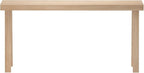 Plank+Beam Solid Wood Console Table, 66 Inch, Sofa Table, Narrow Entryway Table for Hallway, Behind The Couch, Living Room, Foyer, Easy Assembly, Blonde