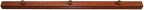 RRD Amish Made Wooden Quilt Rack Wall Mount - Rustic Tapestry Hangers for Rugs, Tapestries & Quilts - Cherry Wood, Cherry Stain, 48' Long