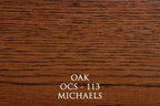 RRD Quilt Hanger for Wall for Display (54") Amish Made Wooden Quilt Rack Wall Mount - Rustic Tapestry Quilt Wall Hangers (Oak Wood, Michaels Stain, 54" Long)