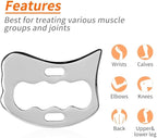 Guasha Massage Tool, Grade Stainless Steel Scraping Tool for Soft Tissue Upgrade Physical Therapy Stuff,Used for Back, Legs, Arms,Neck,Shoulder, Gua sha Tool