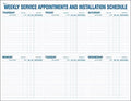 Weekly Service Appointment Pad, 22" x 17"