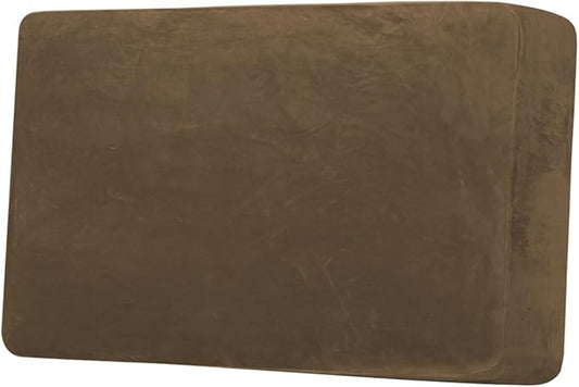 H.VERSAILTEX Velvet Stretch Individual Cushion Cover Plush Cushion Slipcover for Loveseat Sofa Furniture Protector Seat Cushion Sofa Cover (1 Piece Loveseat Cushion Cover, Bronze Brown)