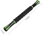 Yansyi Muscle Roller Stick for Athletes - Body Massage Roller Stick - Release Myofascial Trigger Points Reduce Muscle Soreness Tightness Leg Cramps & Back Pain for Physical Therapy & Recovery (Black)