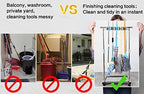 movable mop broom holder put wet mops floor standing cleaning tool rack stainless for schools, hospitals, factories, hotels, restaurant, etc.