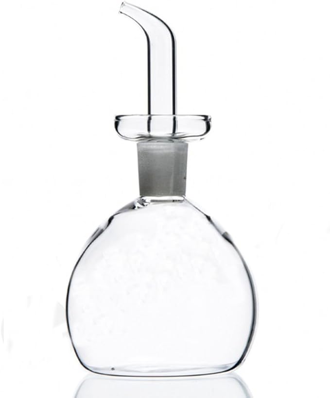 ELETON Cylindrical 28 oz Olive Oil Dispenser Bottle Glass with No Drip Spout -Olive Oil & Vinegar Dispenser Glass Cruet Decanter- Glassware Seal Handicraft Easy Clean Drip Free Bottles for Kitchen
