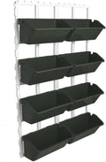 Vertical Wall Hanging Planter, 4-Tier Hanging Planter Rack, 8 Pockets Plant Vegetable Fruit Herb Hanging Pocket Holder Flowerpot or Flowers Vegetables Herb (Army Green)
