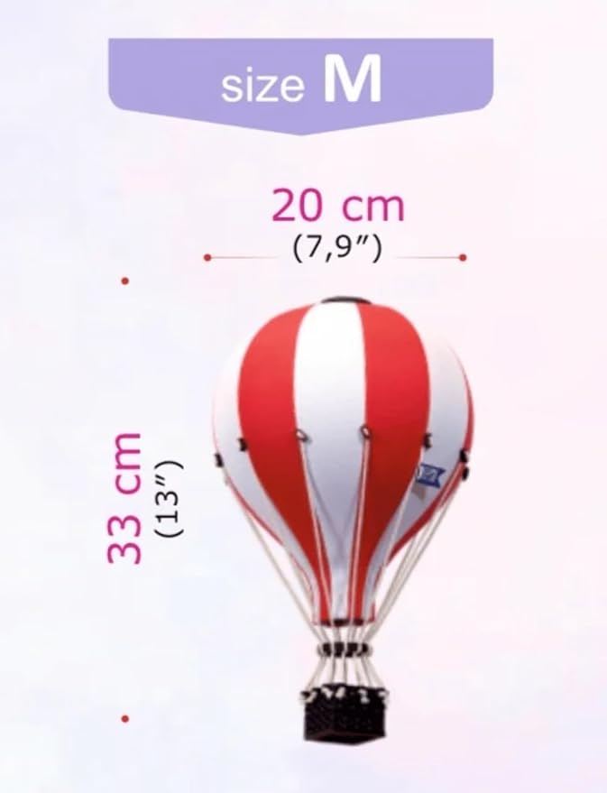 Decorative Hot Air Balloon Baby Shower Centerpieces - Nursery and Toddler Room Bedroom Decor - Home Decorations - Gold/Beige