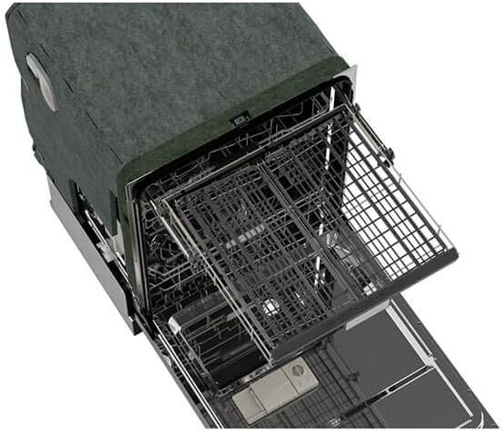 SHARP SDW6757ES Slide-In Dishwasher, Stainless Steel Finish, 24" Wide, Soil Sensors, Premium White LED Interior Lighting, Smooth Glide Rails, Heated Dry Option, Responsive Wash Cycles, Power Wash Zone