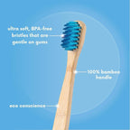 The Humble Co. Bamboo Toothbrushes (5pk) – Toothbrushes for Superior Oral Care, Dental Hygiene, and Gum Care, BPA Free (Ultra Soft Bristles)