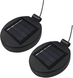 Solar Lantern Light Replacement Top for Flower Light ,LED Solar Panel Lantern Lid Replacement Part for Outdoor Flower DIY Garden Patio Decor (2PCS)