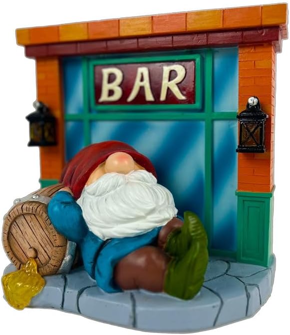 WINTS Garden Gnomes Solar Lights,Solar Gnomes Outdoor,Funny Garden Gnomes Decoration for Lawn,Balcony,Yard,Patio Gnome Gifts for Mom,Men