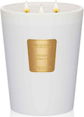 M&SENSE Extra Large Candle Creamy Vanilla Scented, 3-Wick 35oz 150H Long Lasting, Natural Soy Wax Aromatherapy Candle for Stress Relief, Home Fragrance Housewarming Gifts Candle for Home Decor