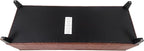 Joveco 51 Inch Storage Ottoman Bench,Tufted Leather Storage Bench for Bedroom (51”,Brown)