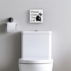 Funny Bathroom Decor, Funny Bathroom Wall Art, Black and White Bathroom Decor, Boho Bathroom Decor, Bathroom Decor for Shelves, Wooden Box Decor Sign for Home Farmhouse Living Room Table Shelf