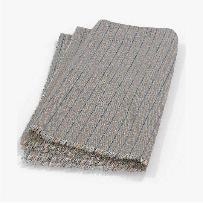 Outer Insect Shield Lightweight Throw Blanket - Pinstripe, 50’’W x 60’’, Recycled Material, Repels Mosquitoes, Ticks, Fleas & Flies, Machine Washable, Camping, Picnic, Beach, Travel