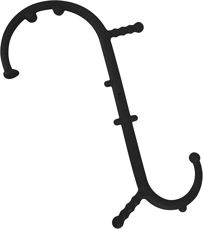 Massage Trigger Point Cane, Muscle Release Tool Self Massage Hook Cane, Handheld Back, Neck, Shoulder, Leg and Feet Massager Rod, Body Deep Tissue for Men & Women, Black