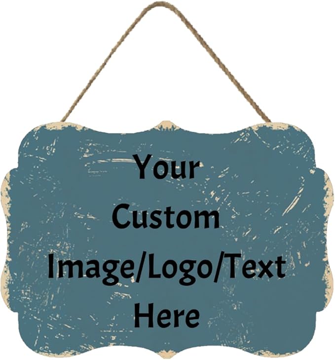 Personalized Custom Wooden Signs with Any Text Name for Home Door Man Cave Bar Family Farmhouse Decorative Home Kitchen Rustic Wall Decor