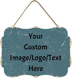 Personalized Custom Wooden Signs with Any Text Name for Home Door Man Cave Bar Family Farmhouse Decorative Home Kitchen Rustic Wall Decor
