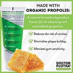 MOUTHWATCHERS Whitening Fluoride Free Naturally Sourced Toothpaste, 3 oz Tube, for Sensitive Teeth and Gums, Fresh Organic Mint and Propolis, by Dr. Plotka's
