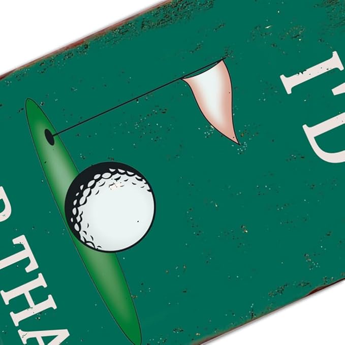 I'd Tap That Signs Funny Metal Tin Sign - Man Cave Decor, Golf Accessory, Sports Bar Wall Art - 8 x 12 Inch