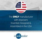 InSinkErator Badger 5XP Garbage Disposal with Power Cord, Standard Series 3/4 HP Continuous Feed Food Waste Disposer, Badger 5XP W/C