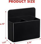 BEYGORM 2 Pack Plastics Magnetic Pen Holder for Refrigerator, Dry Erase Marker Holder for Whiteboard，Magnet School Locker Organizer Accessories, Pencil Cup, Pen Caddy, Classroom Organization(Black)