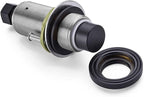 SinkTop Air Switch Kit (Long Full Brass Button) for Disposal, Dual Outlet, (Matte Black)