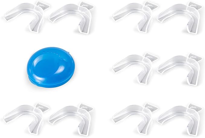 Thermoplastic Teeth Whitening Mouth Trays Tooth Mouth Guard Whitening Teeth Trays with Case Mold Dental Oral Care Kit for Sports, Guard Teeth Grinding at Night for Sleep Well