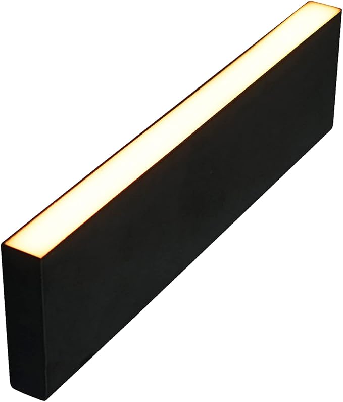 LUMENGY Paver Light Slim 0.5x9 Inch (0.55X8.85X2.2) Glare-Free Steel Brick Lighting for Pavers, Walls, Driveway & Pathway Borders 2700K Warm White, Waterproof IP67, Drive-Over Rated - 12V AC/DC