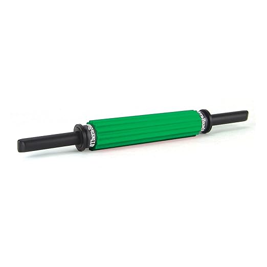 THERABAND Roller Massager +, Portable Muscle Rolling Stick with Retractable Handles for Self-Myofascial Release, Deep Tissue & Trigger Point Massage, Gifts for Runners, Athletes, Crossfit