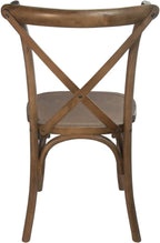 EMMA + OLIVER 2-Pack Light Brown X-Back Chair