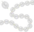 Clear Quick Link Balloons, 100PCS 6 Inch Small Bubble Linking Balloons for Making Balloon Wall Heart Arch, Tails Balloon for Wedding Birthday Baby Shower Engagement Graduation Party Decorations