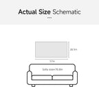 Framed Extra Large Black and White Abstract Canvas Wall Art, Modern Minimalist Horizontal Prints Painting Artwork for Walls, Black Grey Pictures Wall Decor for Living Room Hallway Bedroom Office 30x60 In