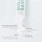 Smile Saver Nano-Hydroxyapatite (Nano-HAP) & Vitamin D Fluoride-Free Toothpaste with Xylitol; Helps Deposit Minerals to Tooth Surface