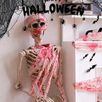 Wholelovein Halloween Creepy Bloody Cloth 800 inch Scary Blood Gauze Bandages Decorations