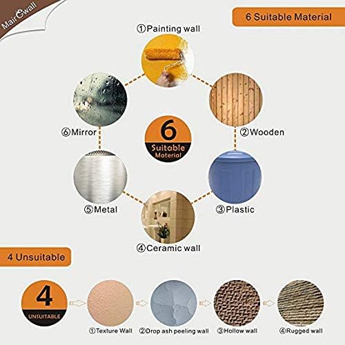 Quanhaigou Glow in The Dark Wall or Ceiling Moon Stickers – Luminous Decal Sticker for Simulated Planet Effect at Night – Red 3D Earth Black Tree Cat