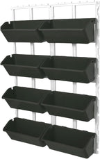 Vertical Wall Hanging Planter, 4-Tier Hanging Planter Rack, 8 Pockets Plant Vegetable Fruit Herb Hanging Pocket Holder Flowerpot or Flowers Vegetables Herb (Army Green)