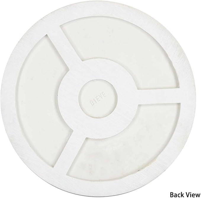 Bieye MSS002 Rose Flowers Tiffany Style Stained Glass Mosaic Decorative Stepping Stone for Garden Decor (12" Round, Welcome Sign)