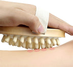 Natural Wooden Massage Body Brush for Cellulite and Improve Lymphatic Blood Circulation Dry Brush Remove Dead Skin Shower Bathe SPA Bath Brush